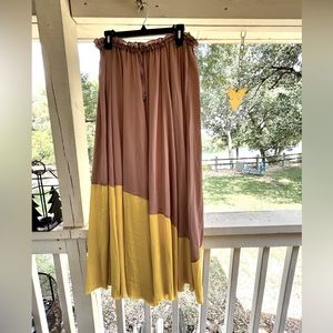 Freepeople color block maxi skirt